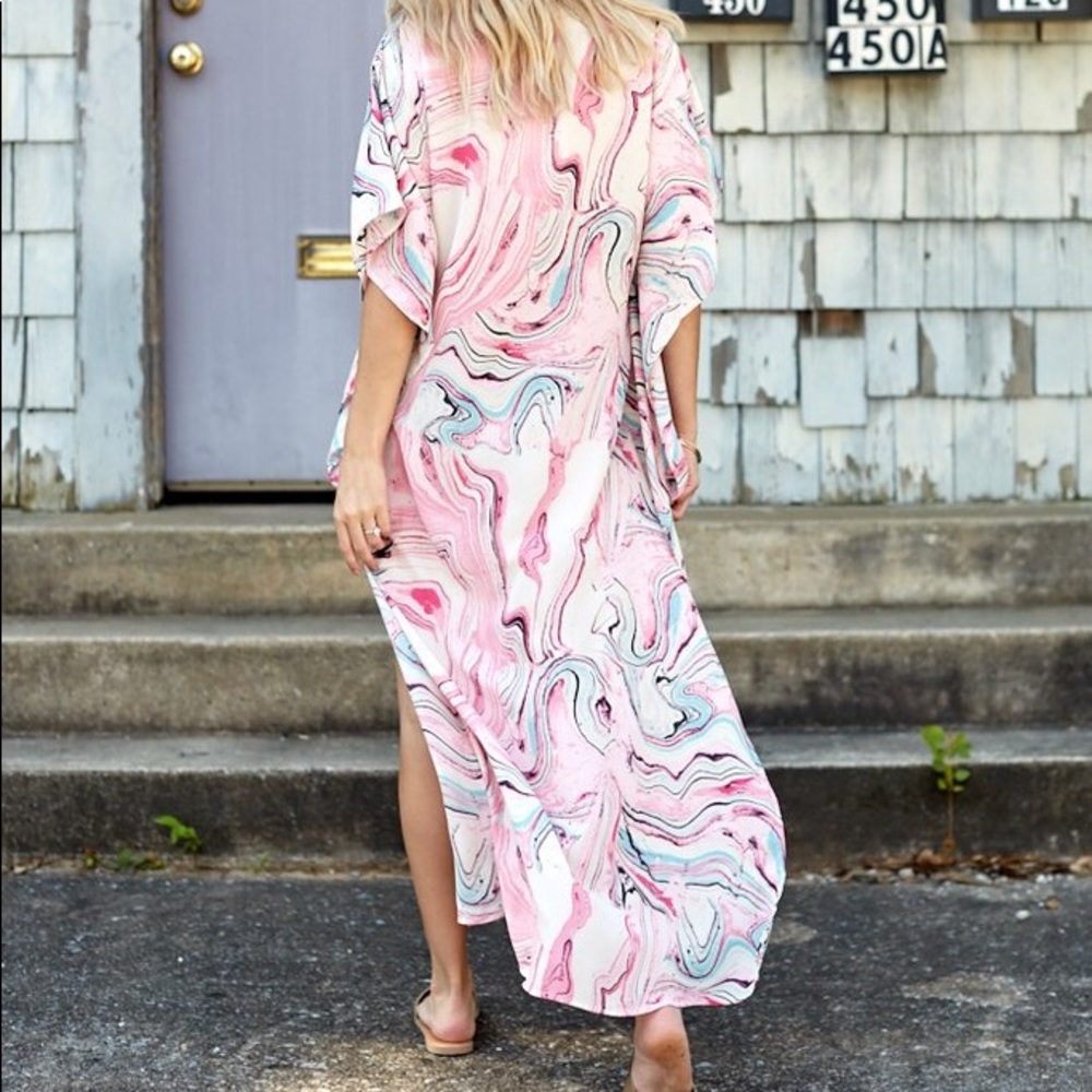 Buddy Love Maxi Tortola Marble Cover Up Like new - Picture 5 of 6